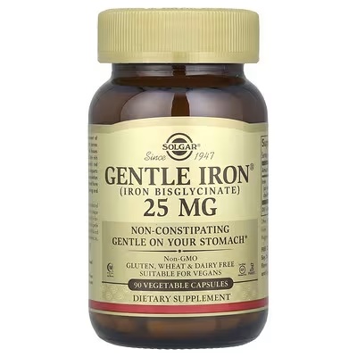 რკინის ბისგლიცინატი 25 mg 90 კაფსულა (Solgar)